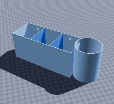 Wall toothbrush and cup holder