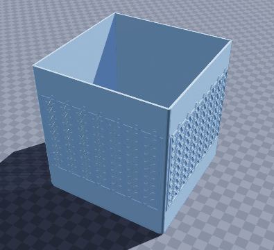 Wave cube tissue cover