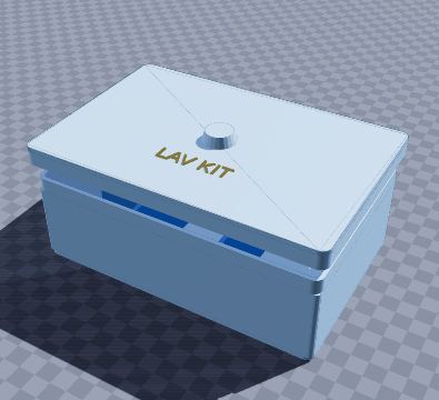 Wireless lav mic kit case