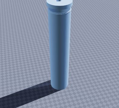 Zip tie tube with screw lid